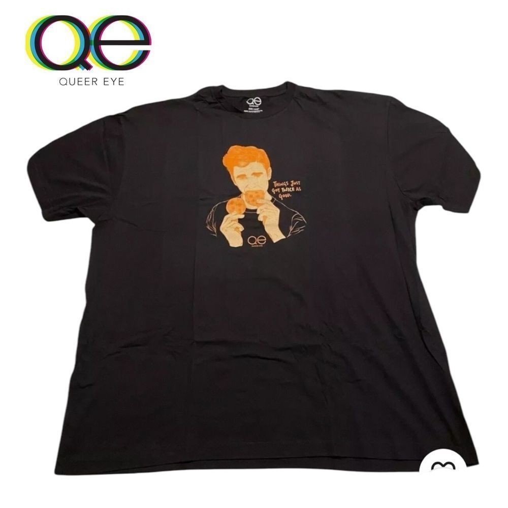 NWT Queer Eye Twice as Good Black Tee Shirt T-Shirt XS